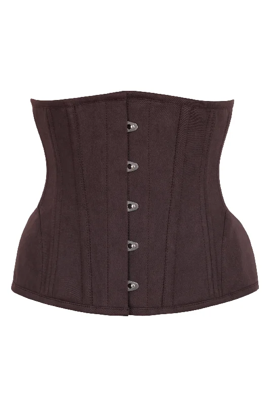 Gauld Brown Cotton Underbust Corset