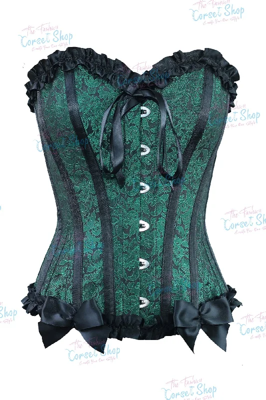 Green/Black Brocade 100