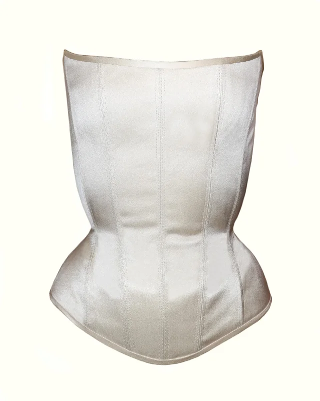 Silk Scoop Neck Corset