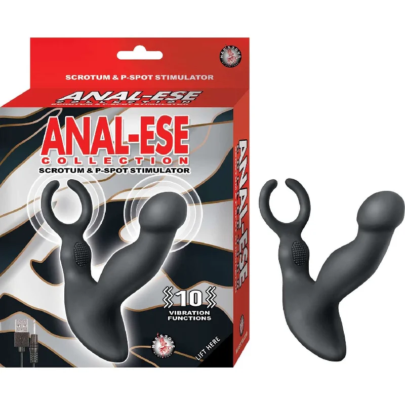 Anal Ese Collectiion Scrotum and P-Spot Stimulator Black