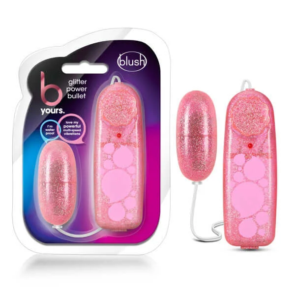 B Yours Glitter Power Bullet Vibrator Pink