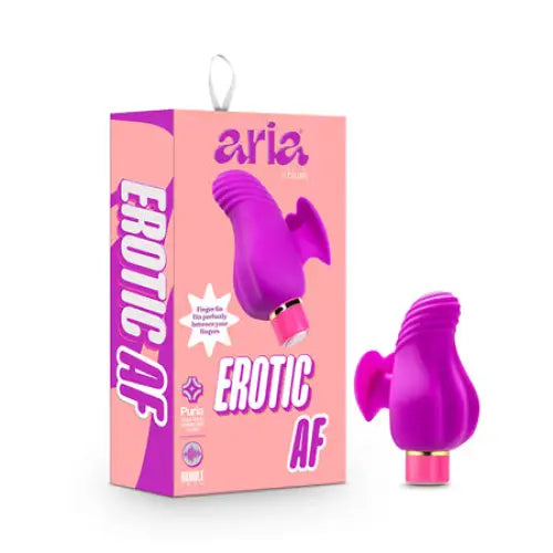 Blush Aria Erotic AF Rechargeable Silicone Mini Vibrator Plum