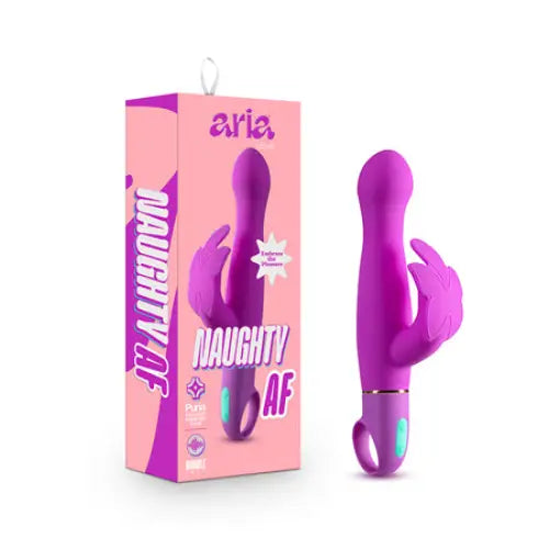 Blush Aria Naughty AF Silicone Dual Stimulation Vibrator