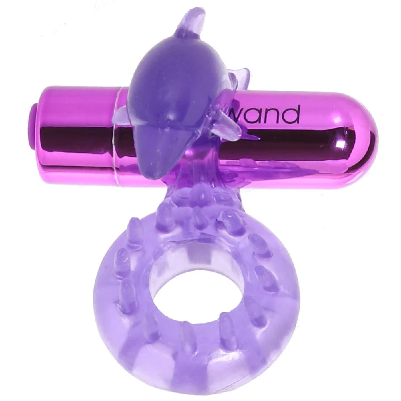 BodyWand Rechargeable Dancing Dolphin Tickle Ring in Purple