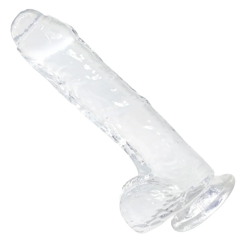 8.5 Inch Uncut Suction Cup Dildo With Balls