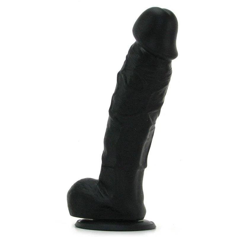 Colours Realistic 5 Inch Black Silicone Dong