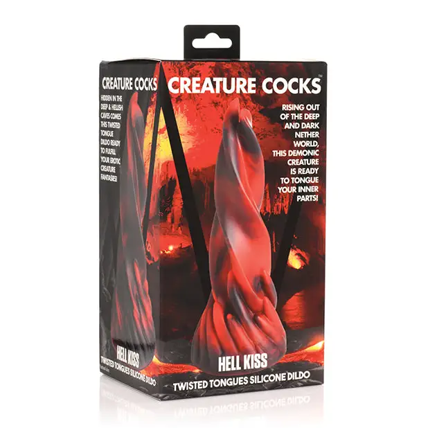 Creature Cocks Hell Kiss Twisted Tongues Silicone Dildo