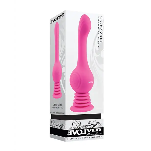 Evolved 'Gyro Vibe' Rechargeable Gyrating Silicone Vibrator