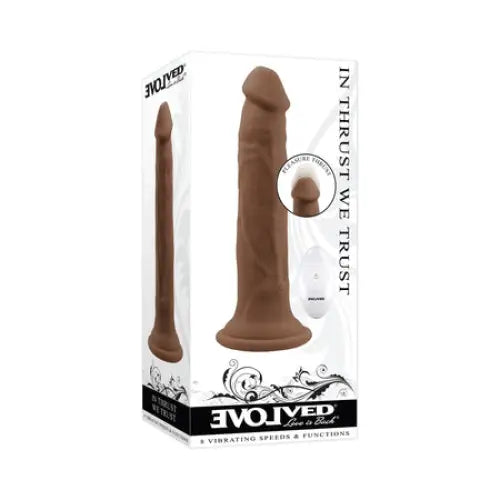 Evolved 'In Thrust We Trust' Rechargeable Silicone Thrusting Vibrator