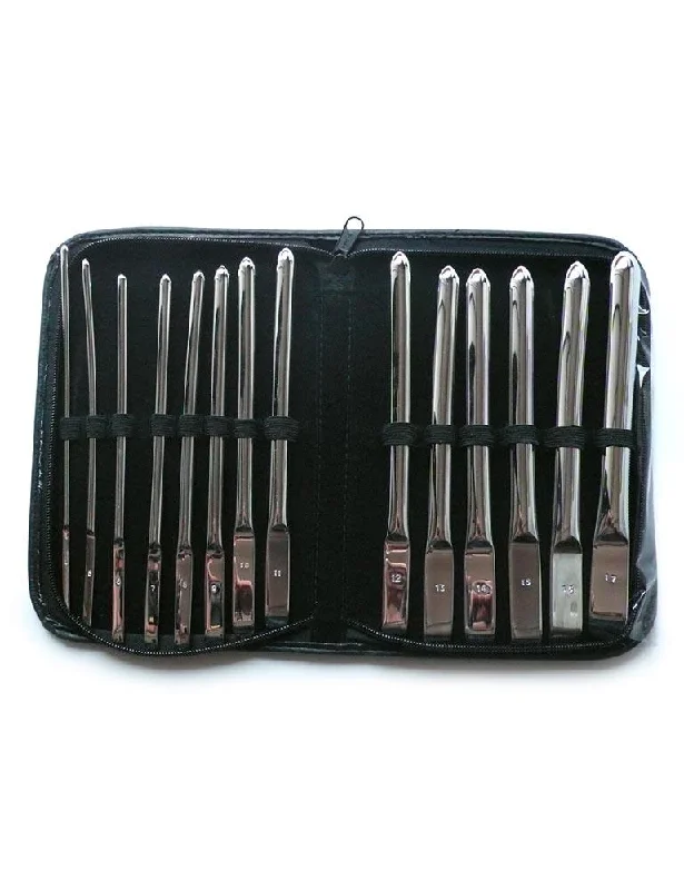 Flat Ended Urethral Hegar Sounds Kit - 14 Piece