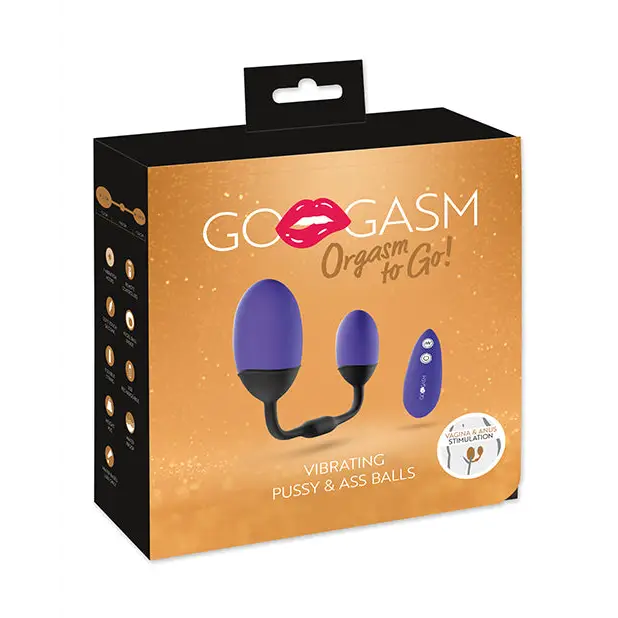 Gogasm Vibrating Pussy & Ass Balls - Purple