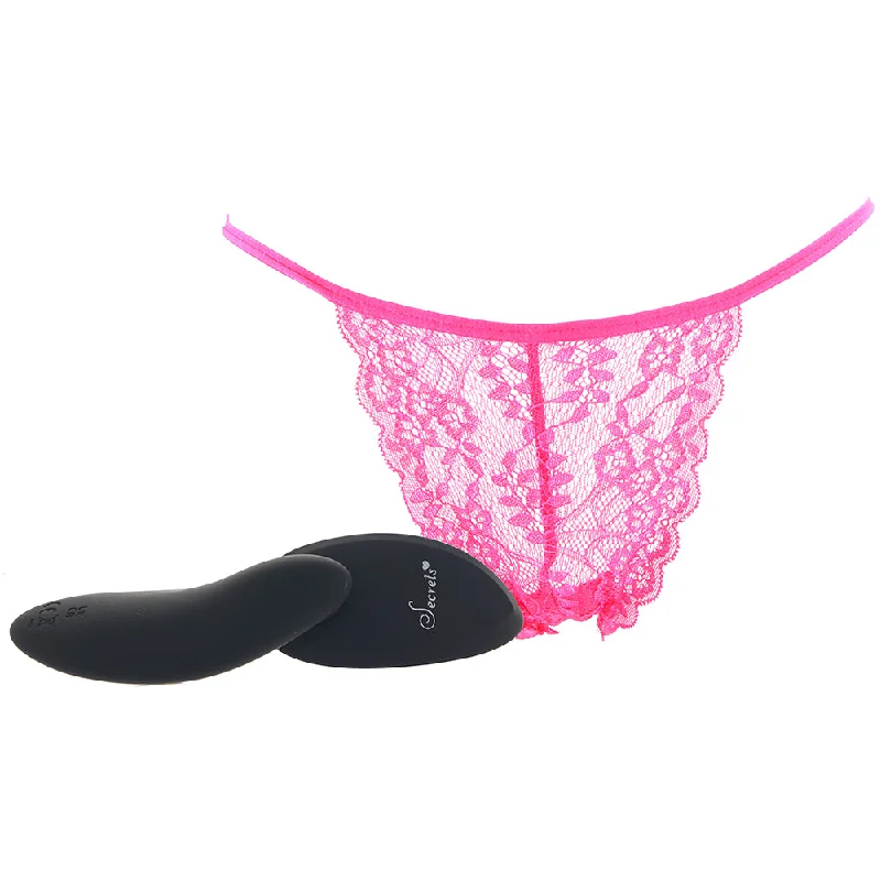 Hot Pink Lace Bikini & Remote Panty Vibe XL