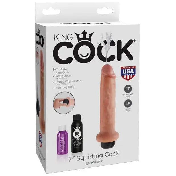 King Cock 7" Squirting Dildo