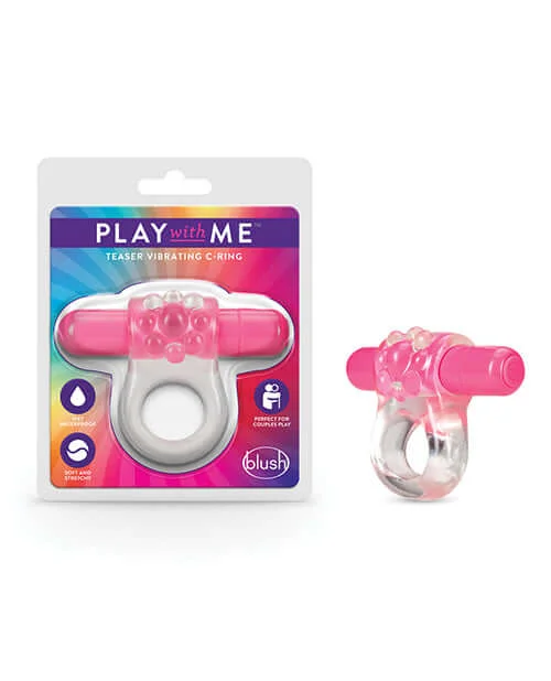 Play With Me Teaser Vibrating C-Ring Pink