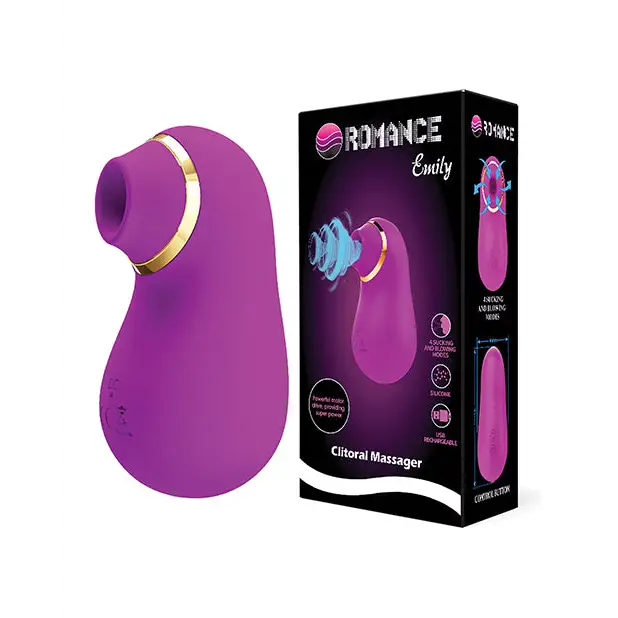 Pretty Love Romance Emily Sucking Clitoral Massager - Fuchsia