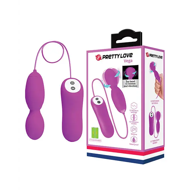 Pretty Love Vega Rotating Head Mini Wand - Fuchsia