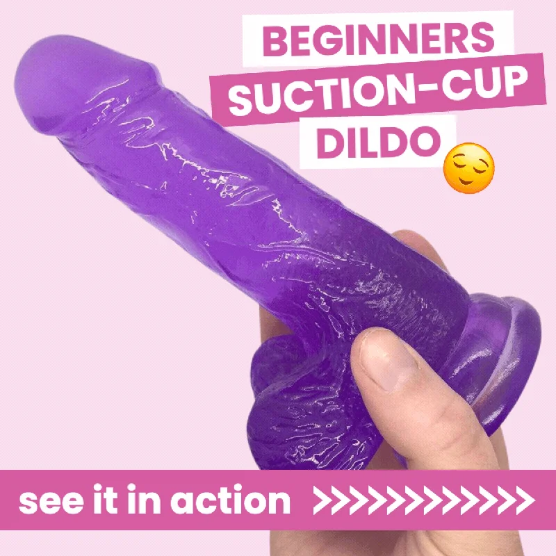 Beginner Purple Suction Cup Dildo