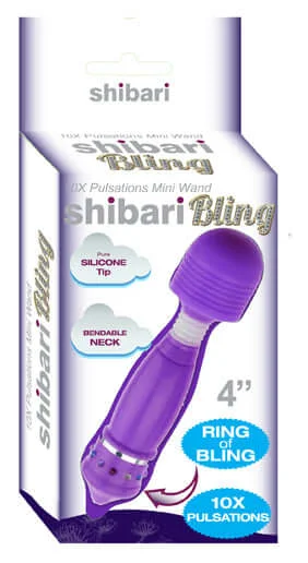 Shibari Sexy Bling Bling Mini Wand Purple