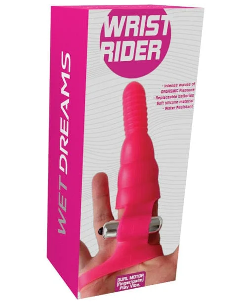 Wet Dreams Wrist Rider Finger Play Sleeve with Wrist Strap - Blue