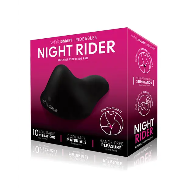 Whipsmart Rideables Night Rider Vibrating Pad - Black