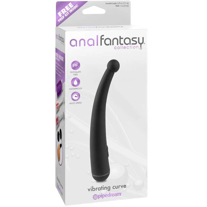 Anal Fantasy Collection Vibrating Curve - Black