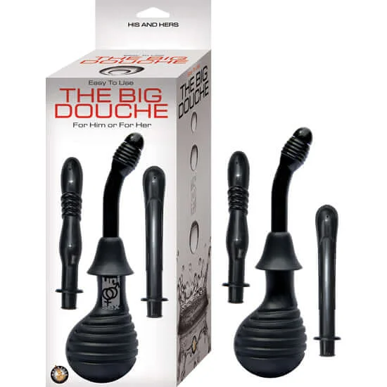 Explore Intimate Hygiene with the Big Douche Black - Versatile Douche Kit