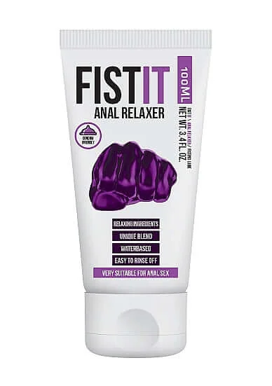 PharmQuests Fist It Anal Relaxer 100ml - Water-Based Lubricant, Dermatologically Tested