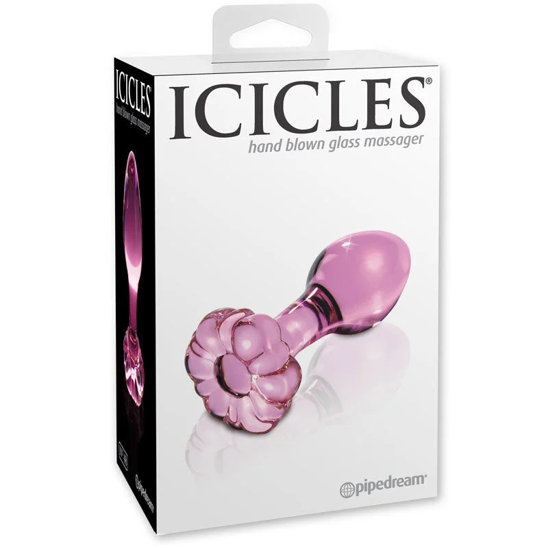 Icicles No 48 Pink Glass Butt Plug