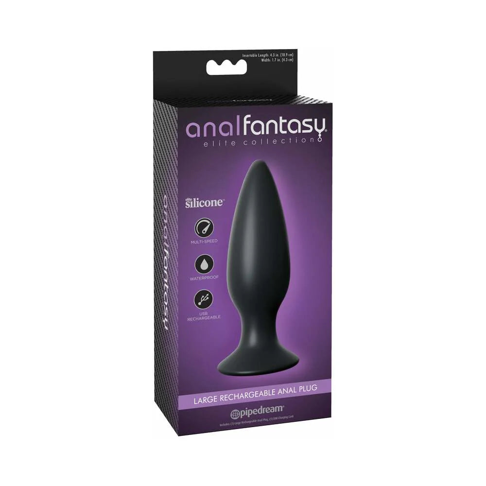 Pipedream Anal Fantasy Elite Collection Large Rechargeable Vibrating Silicone Anal Plug