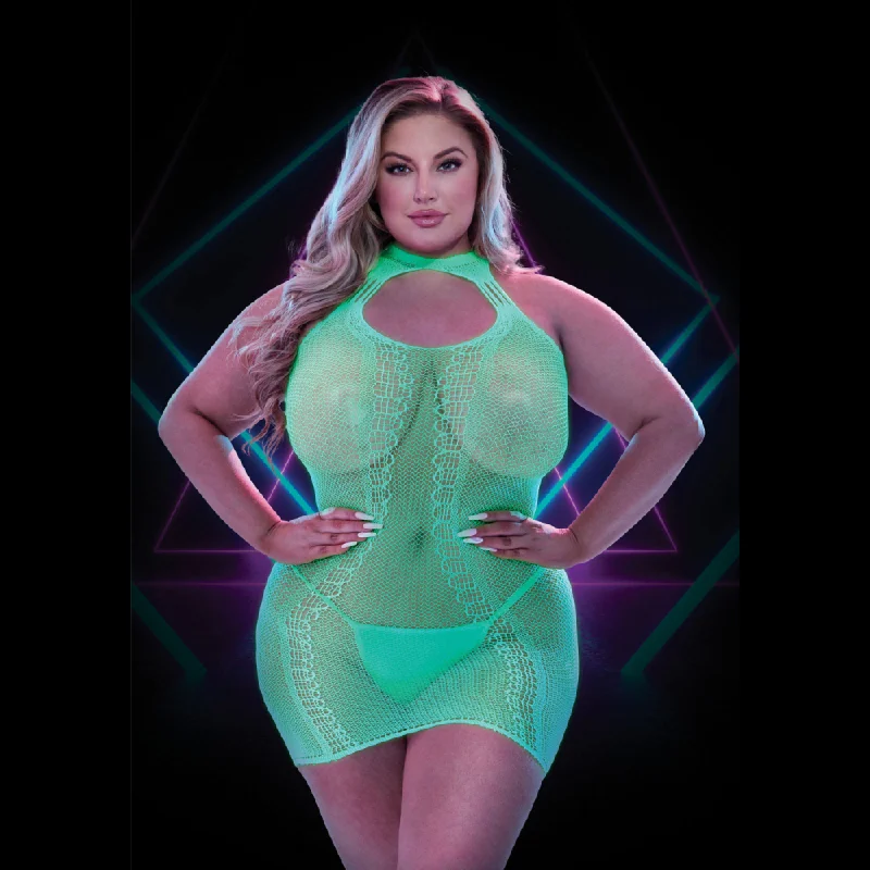 Glow in the Dark Mini Dress Queen Size