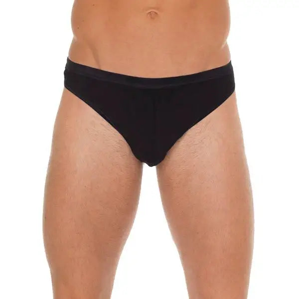 Rimba Mens Black Sexy Cotton G-string